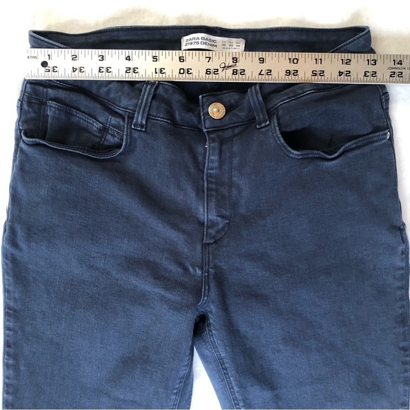 Zara Basic Z1975 Denim Blue Jeans Size 00 - Picture 4 of 8